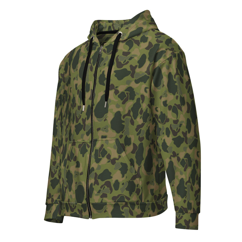 American Frog Skin Tropical CAMO Unisex Zip Hoodie