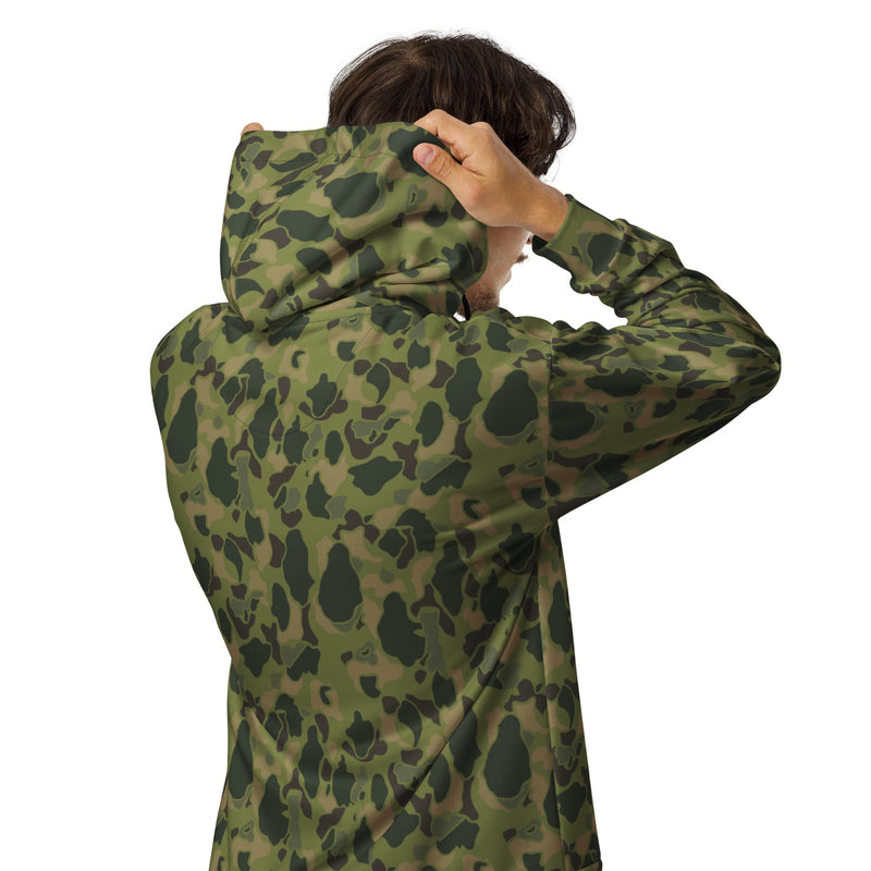American Frog Skin Tropical CAMO Unisex Zip Hoodie
