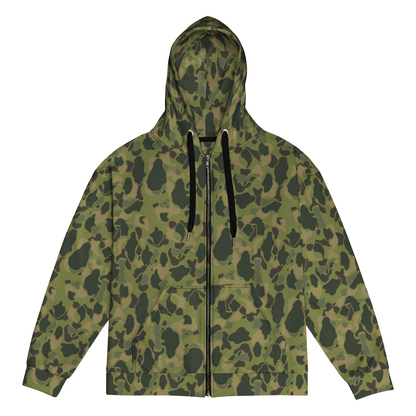 American Frog Skin Tropical CAMO Unisex zip hoodie - 2XS - Zip Hoodies