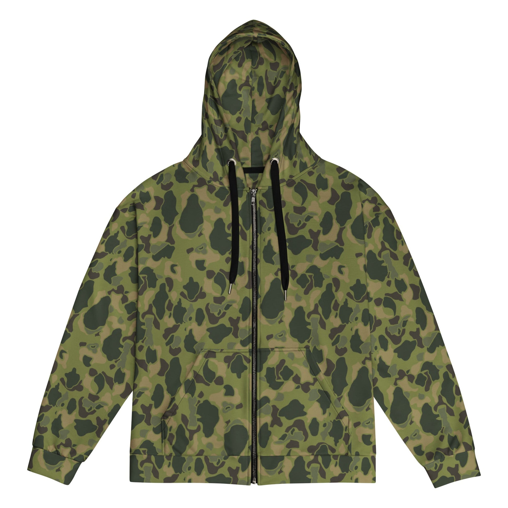 American Frog Skin Tropical CAMO Unisex zip hoodie - 2XS - Zip Hoodies