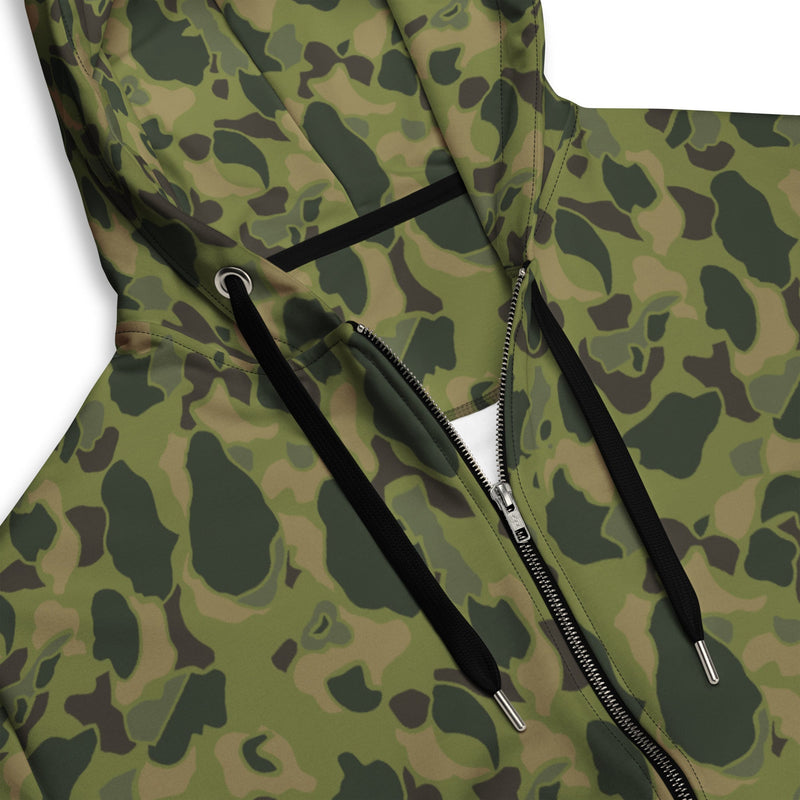 American Frog Skin Tropical CAMO Unisex Zip Hoodie