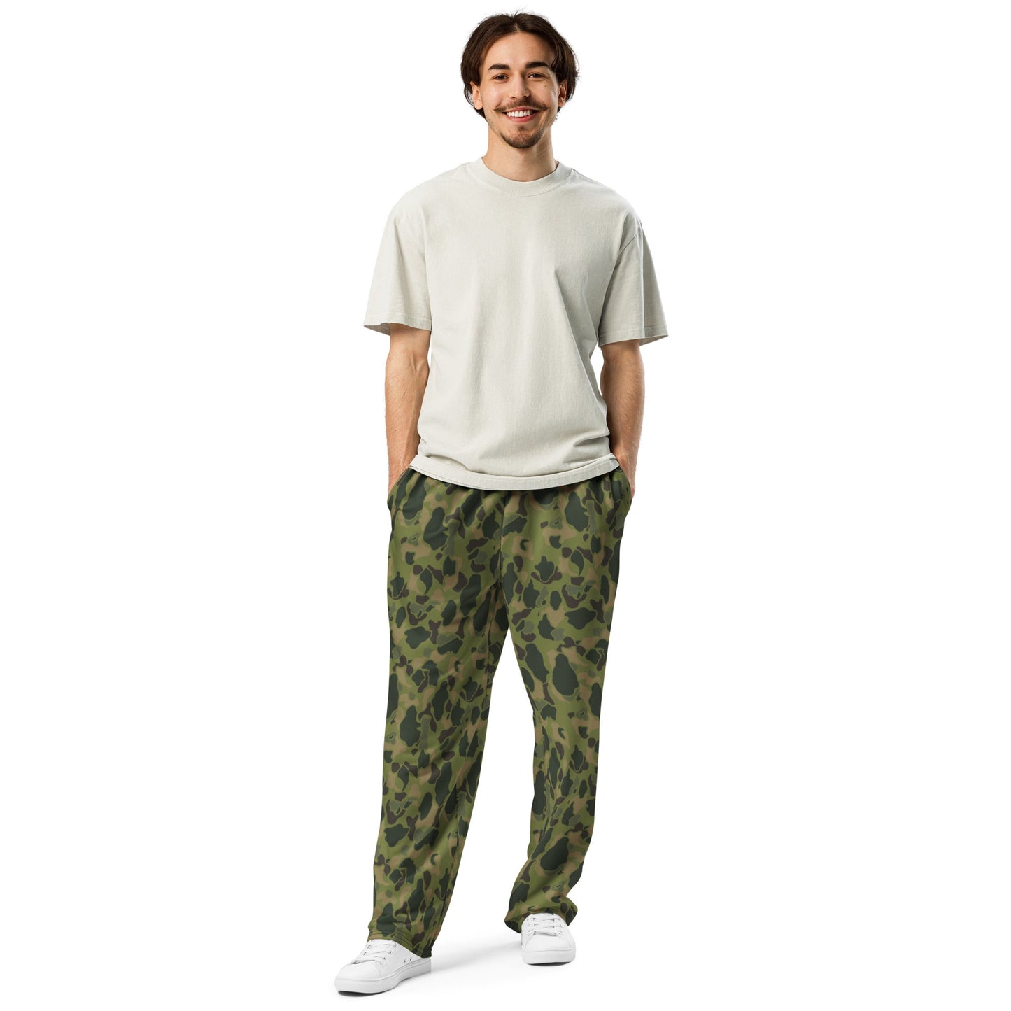 American Frog Skin Tropical CAMO Wide-leg joggers - Joggers