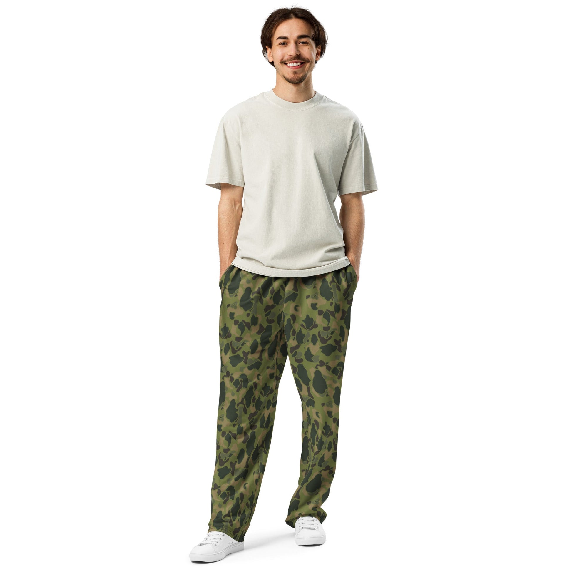 American Frog Skin Tropical CAMO Wide-leg joggers - Joggers