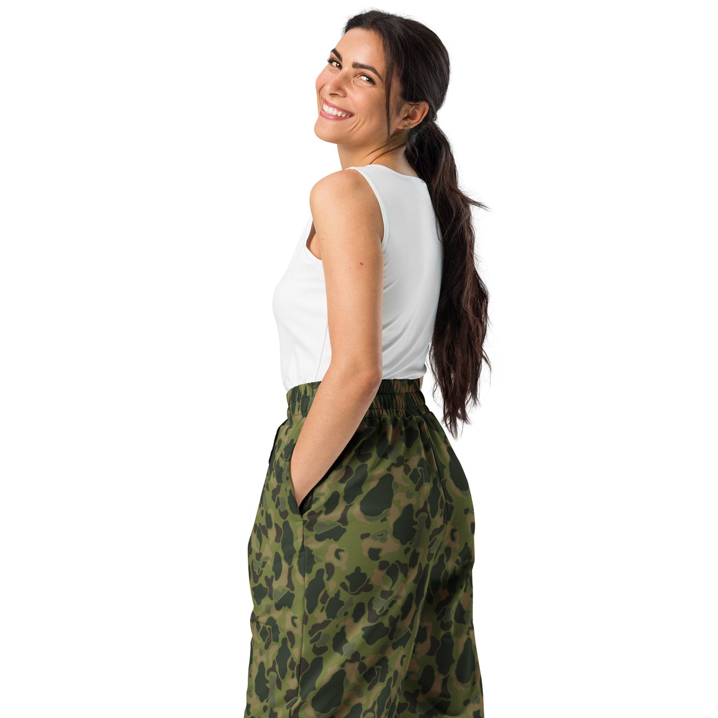 American Frog Skin Tropical CAMO Wide-leg joggers - Joggers