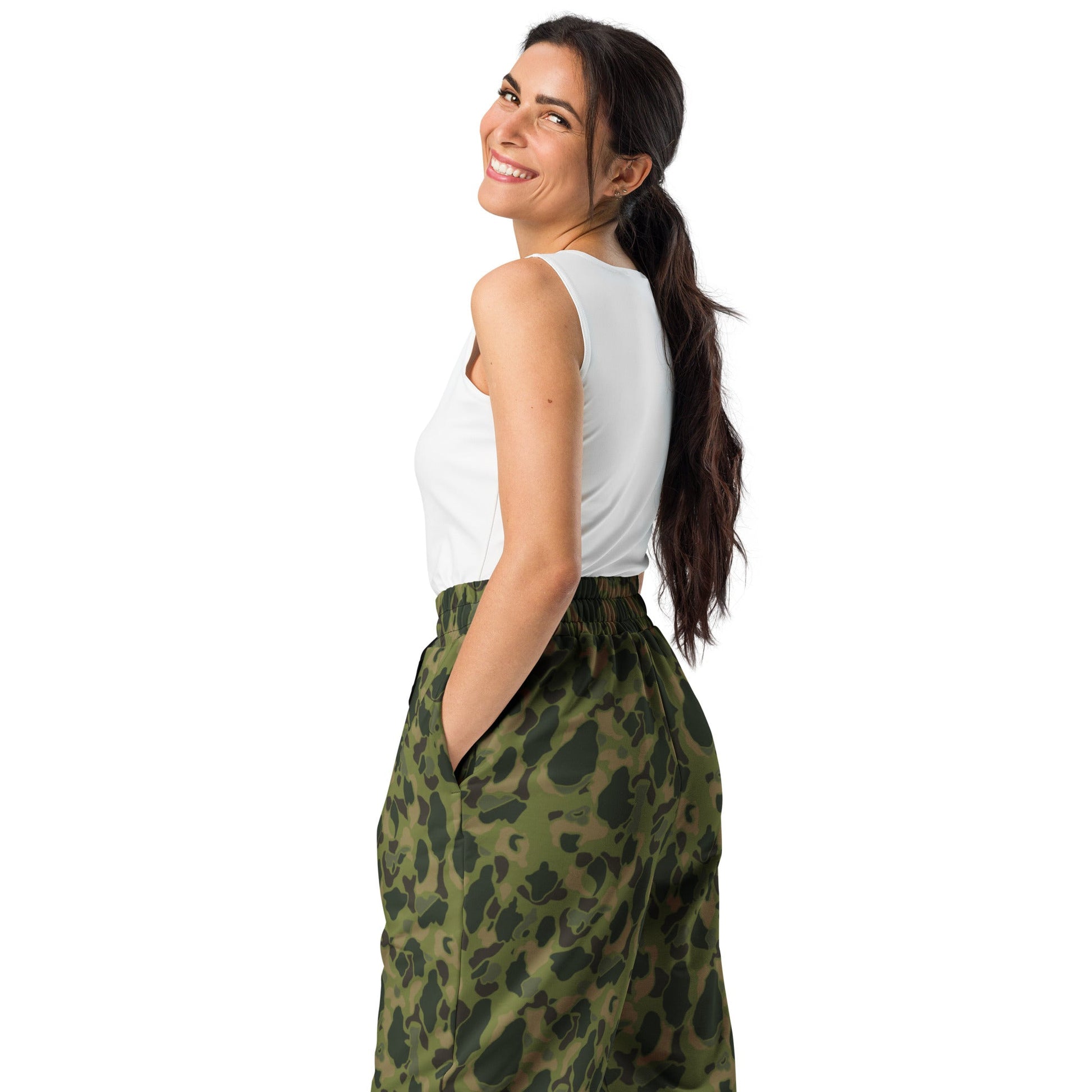 American Frog Skin Tropical CAMO Wide-leg joggers - Joggers