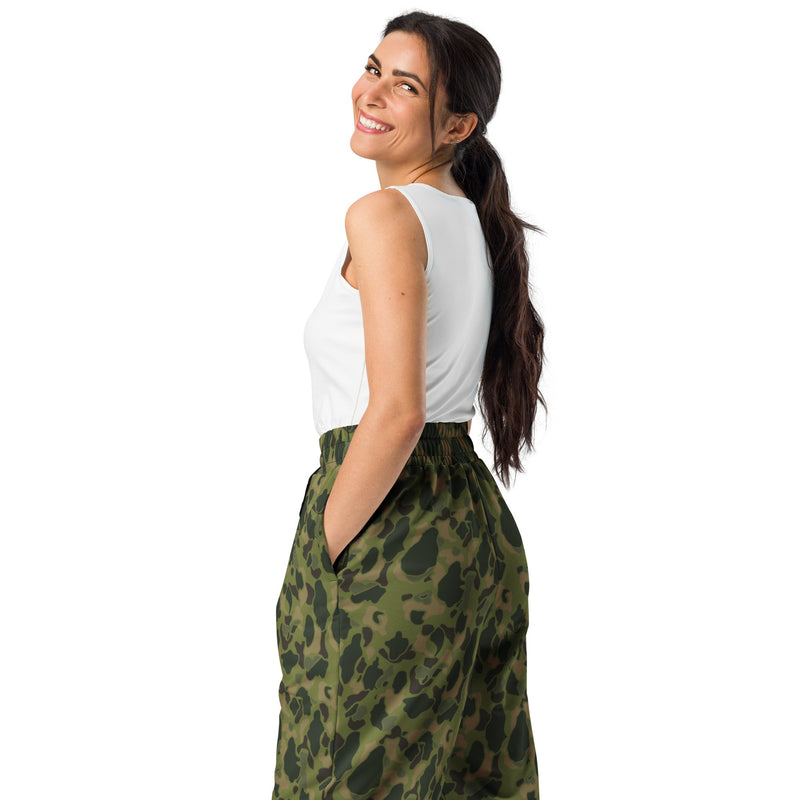 American Frog Skin Tropical CAMO Unisex Wide-Leg Joggers