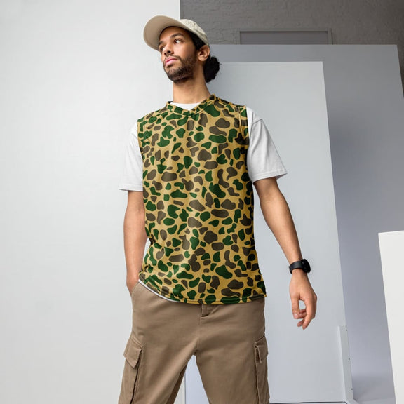 American Leopard CAMO unisex basketball jersey - 2XS