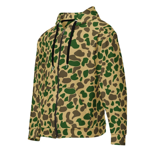 American Leopard CAMO Unisex zip hoodie - 2XS