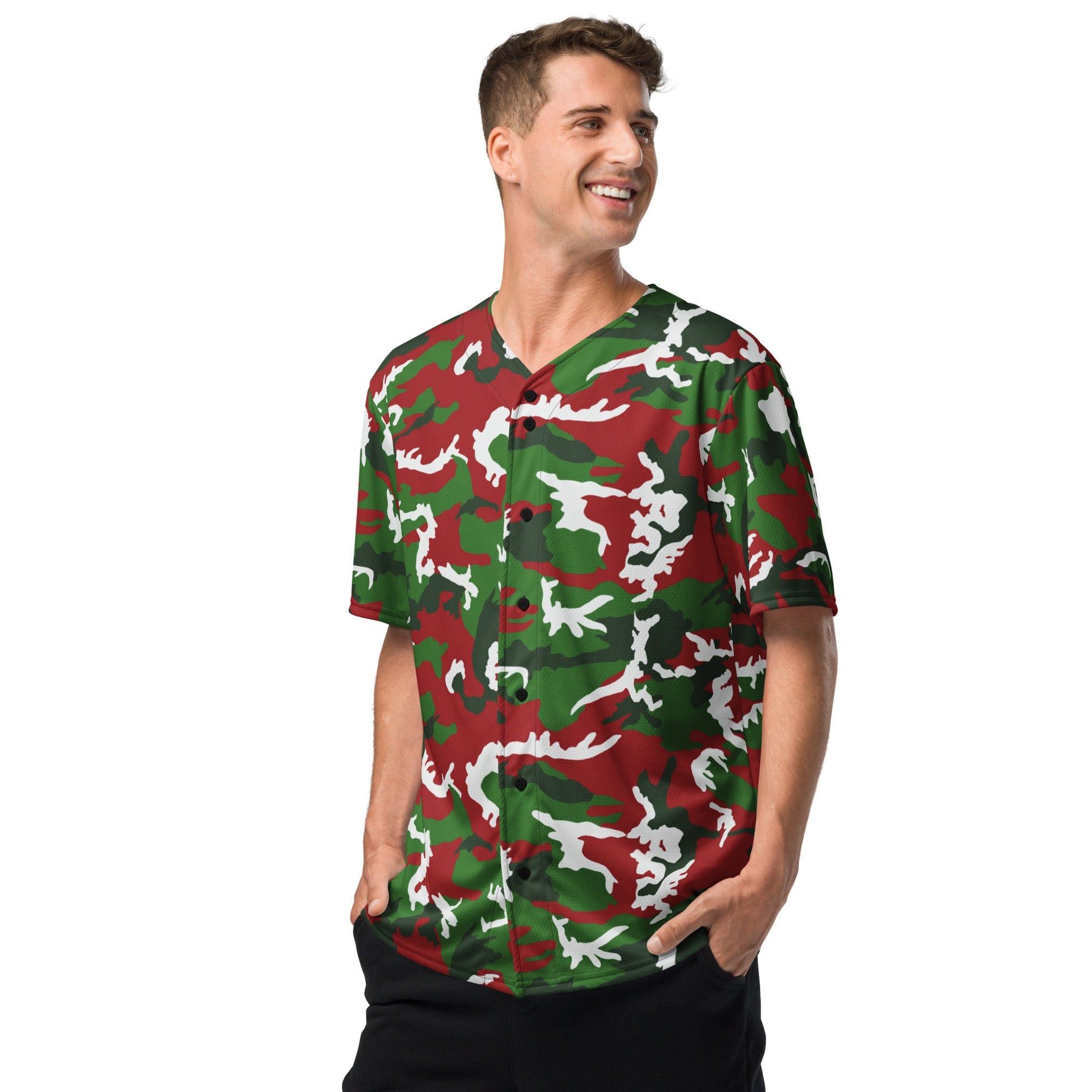 American M81 Christmas CAMO baseball jersey - Baseball Jerseys