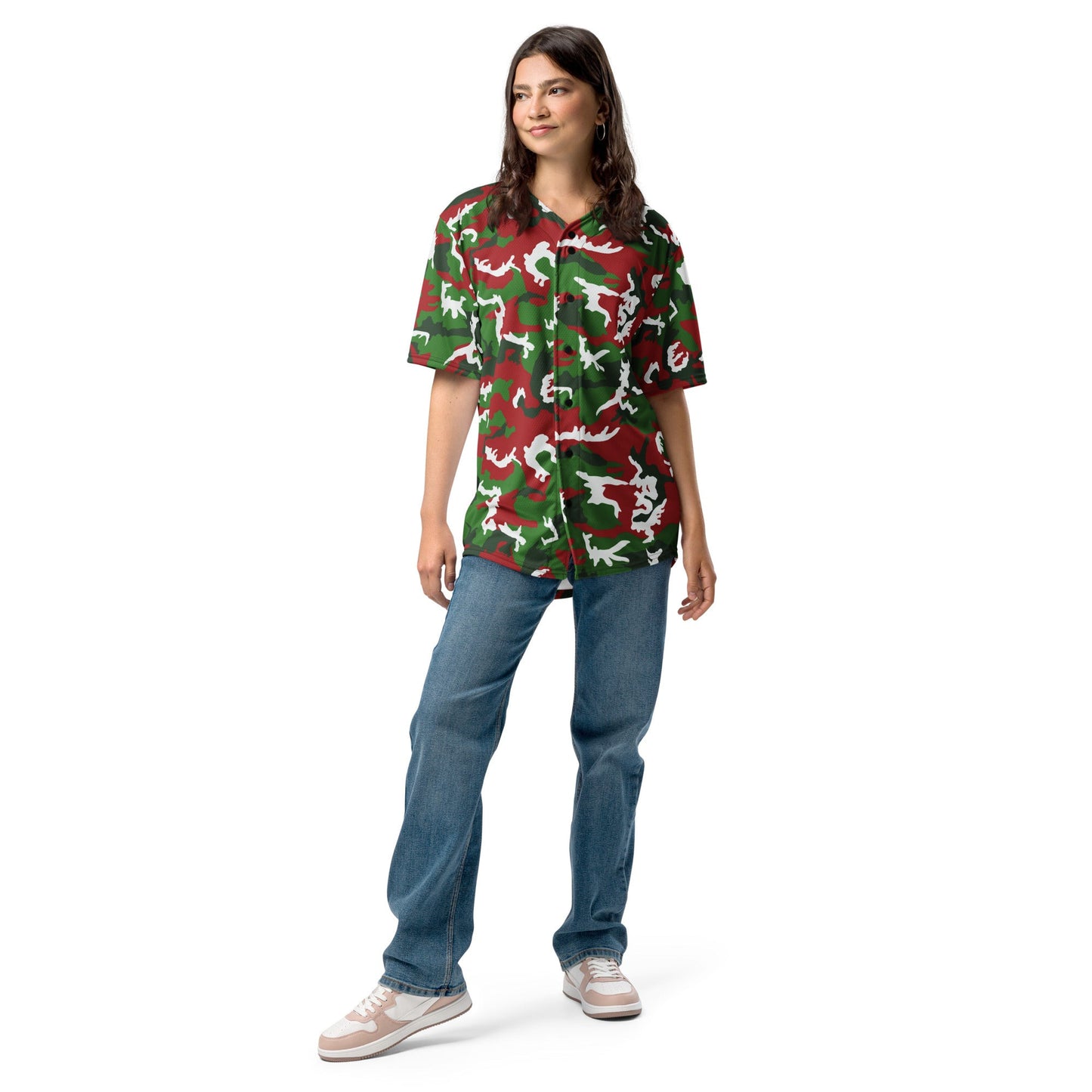 American M81 Christmas CAMO baseball jersey - Baseball Jerseys