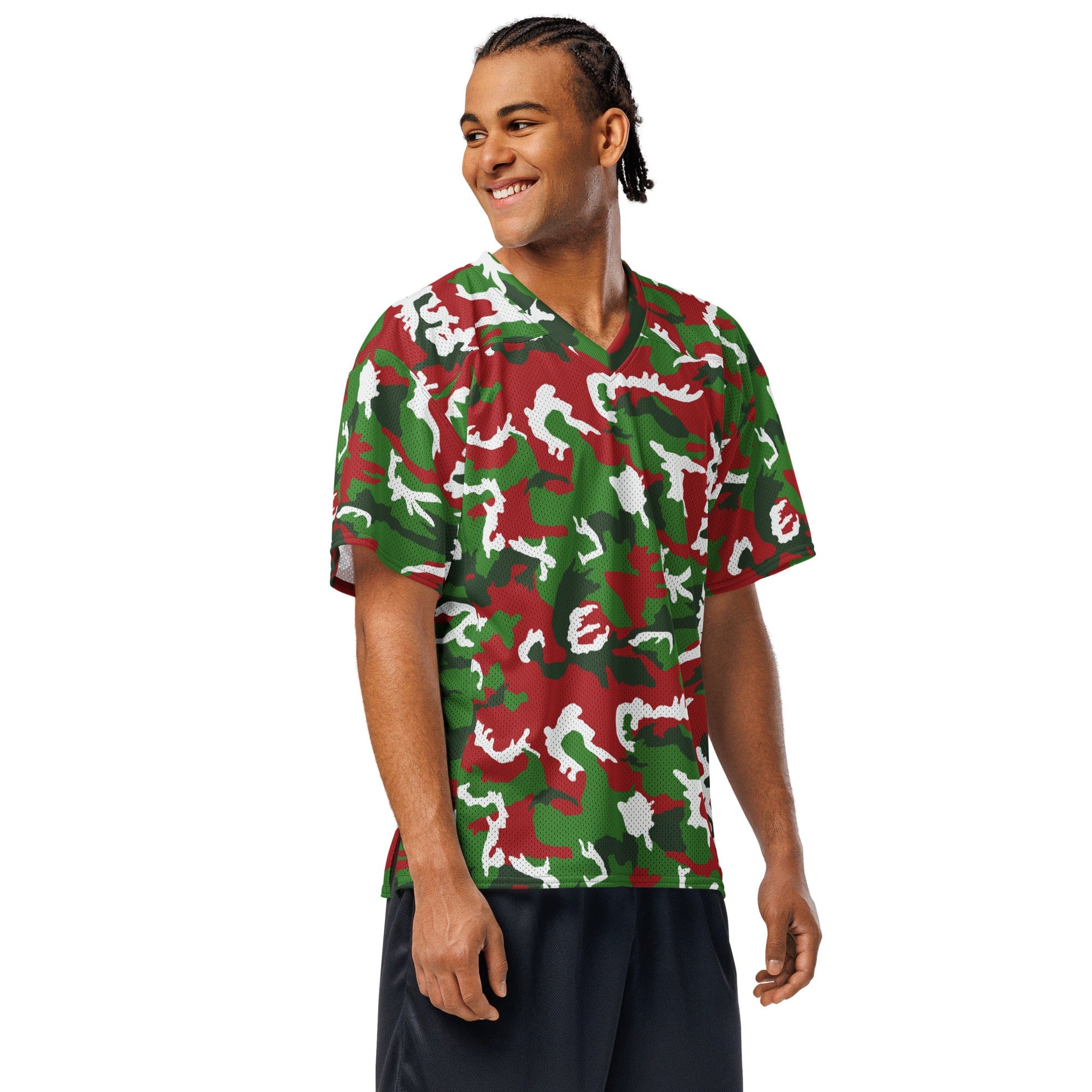 American M81 Christmas CAMO Unisex Football Jersey - 2XS