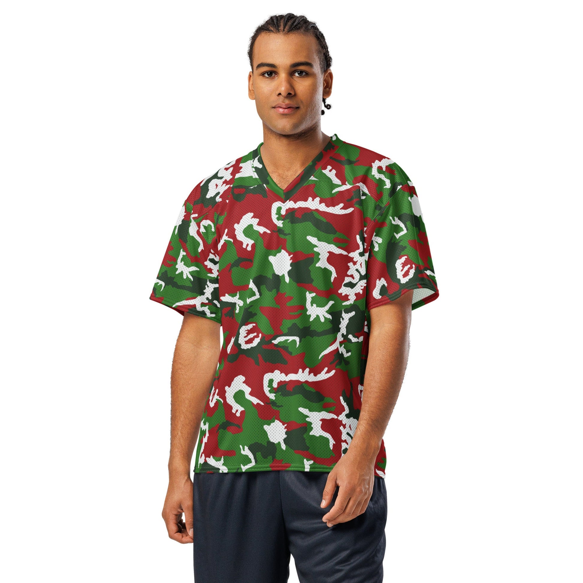 American M81 Christmas CAMO Unisex Football Jersey - 2XS