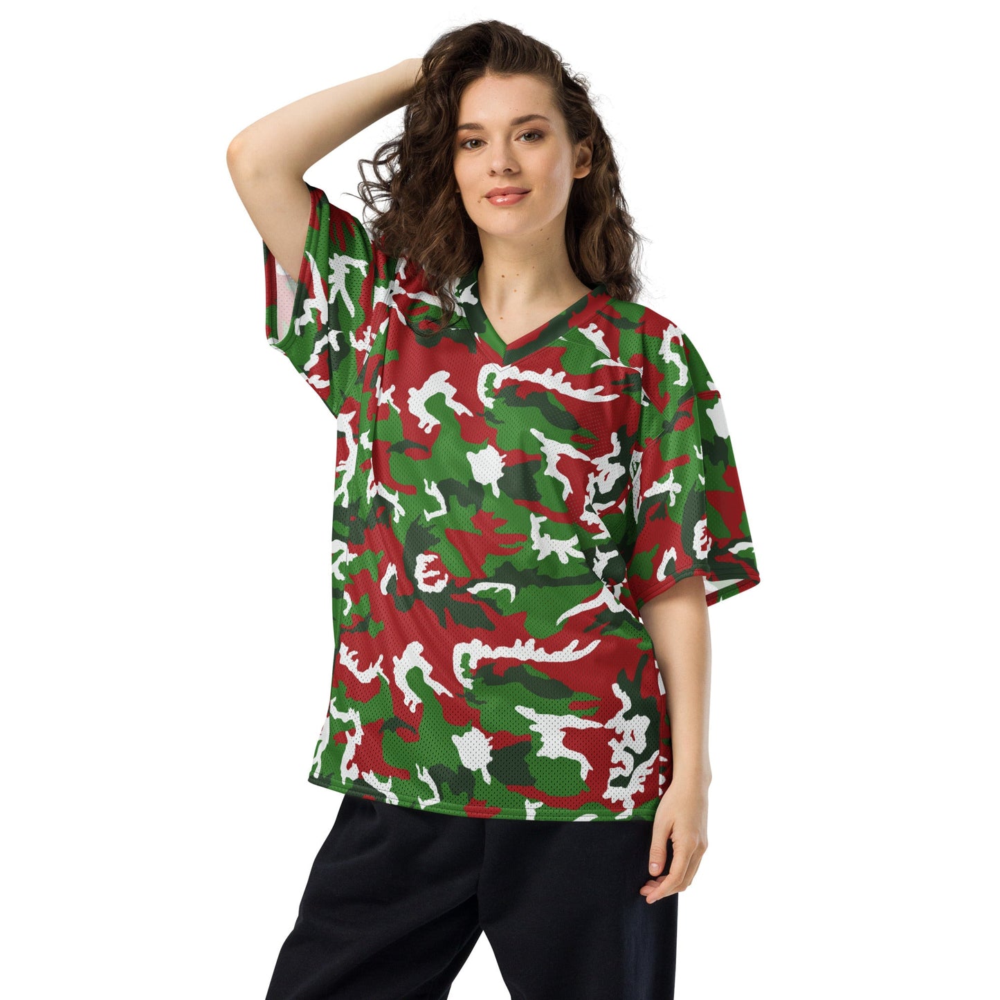 American M81 Christmas CAMO Unisex Football Jersey - 2XS