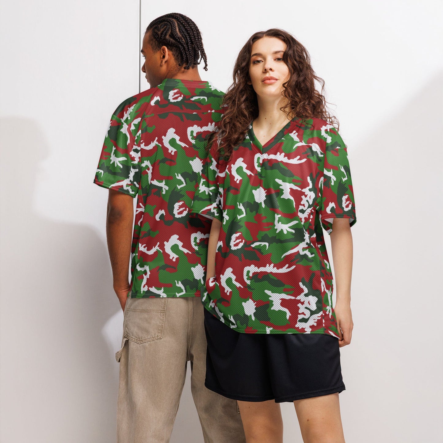 American M81 Christmas CAMO Unisex Football Jersey - 2XS