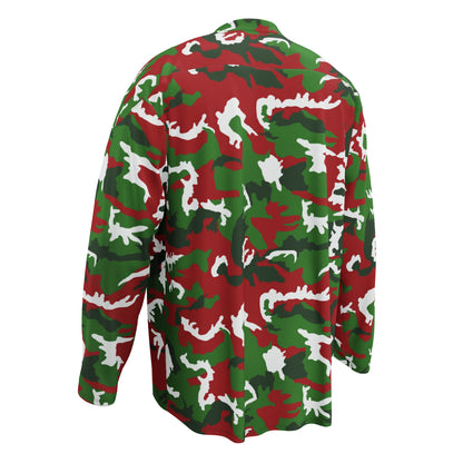 American M81 Christmas CAMO hockey fan jersey - Hockey Jerseys