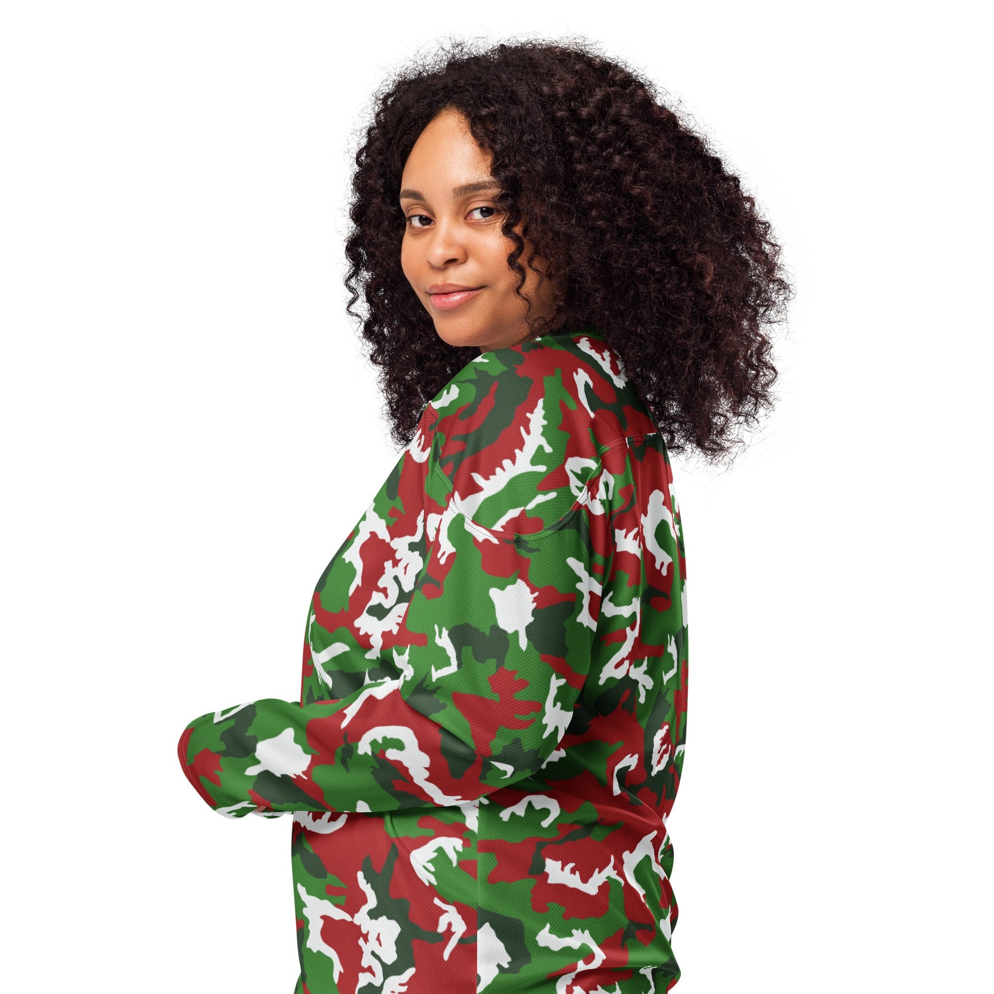 American M81 Christmas CAMO hockey fan jersey - Hockey Jerseys