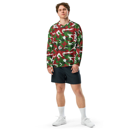 American M81 Christmas CAMO hockey fan jersey - Hockey Jerseys