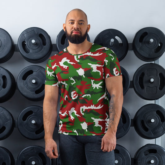 American M81 Christmas CAMO Mens athletic t-shirt - XS - Athletic T-Shirts