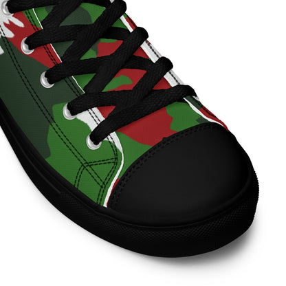 American M81 Christmas CAMO Mens high top canvas shoes - High Top Canvas Shoes