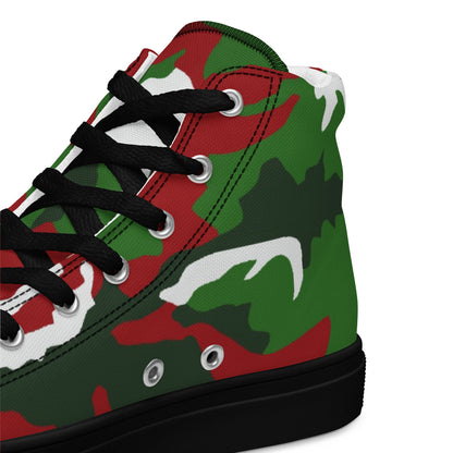 American M81 Christmas CAMO Mens high top canvas shoes - High Top Canvas Shoes