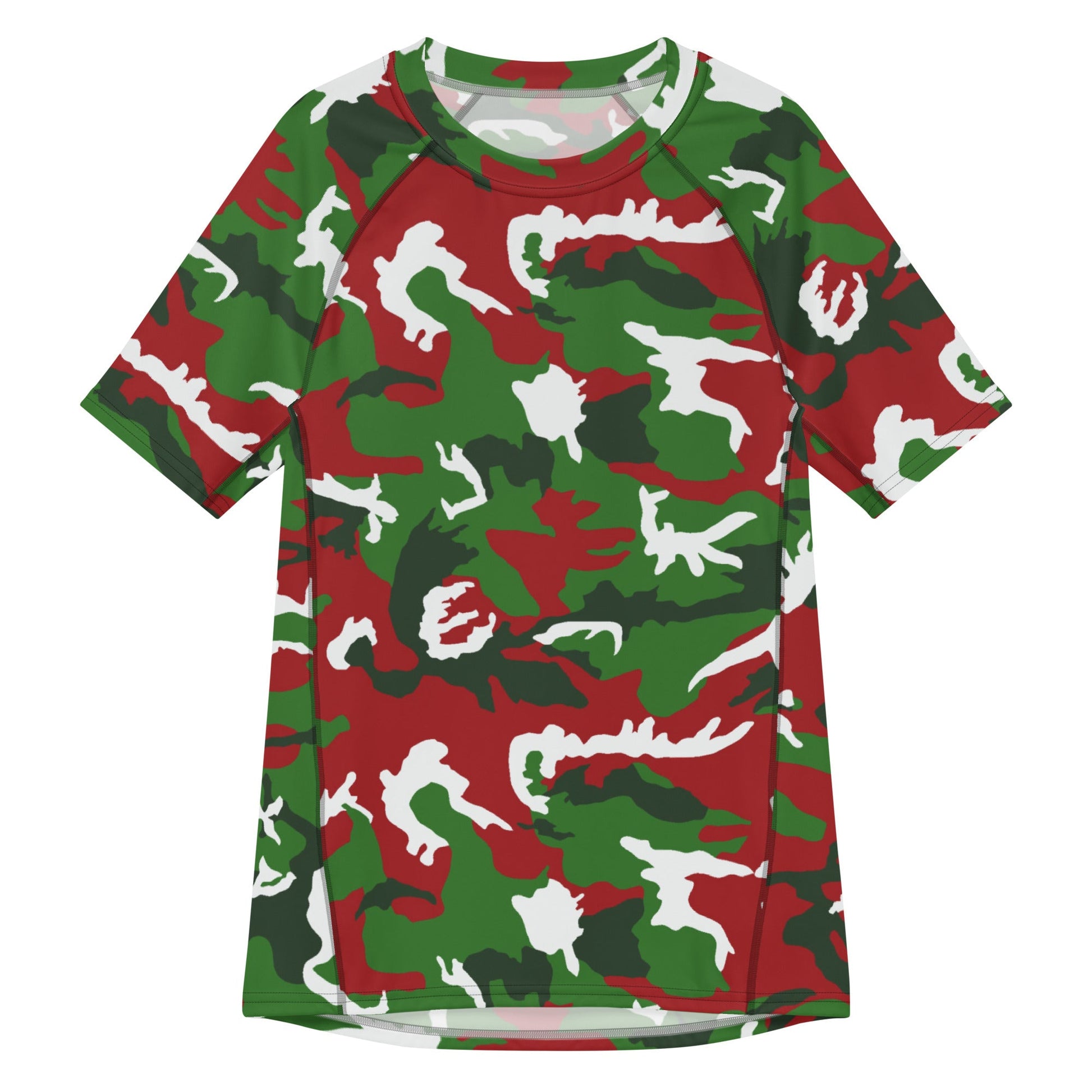 American M81 Christmas CAMO Mens Short-Sleeve Rash Guard - 2XS - Short-sleeve Guards