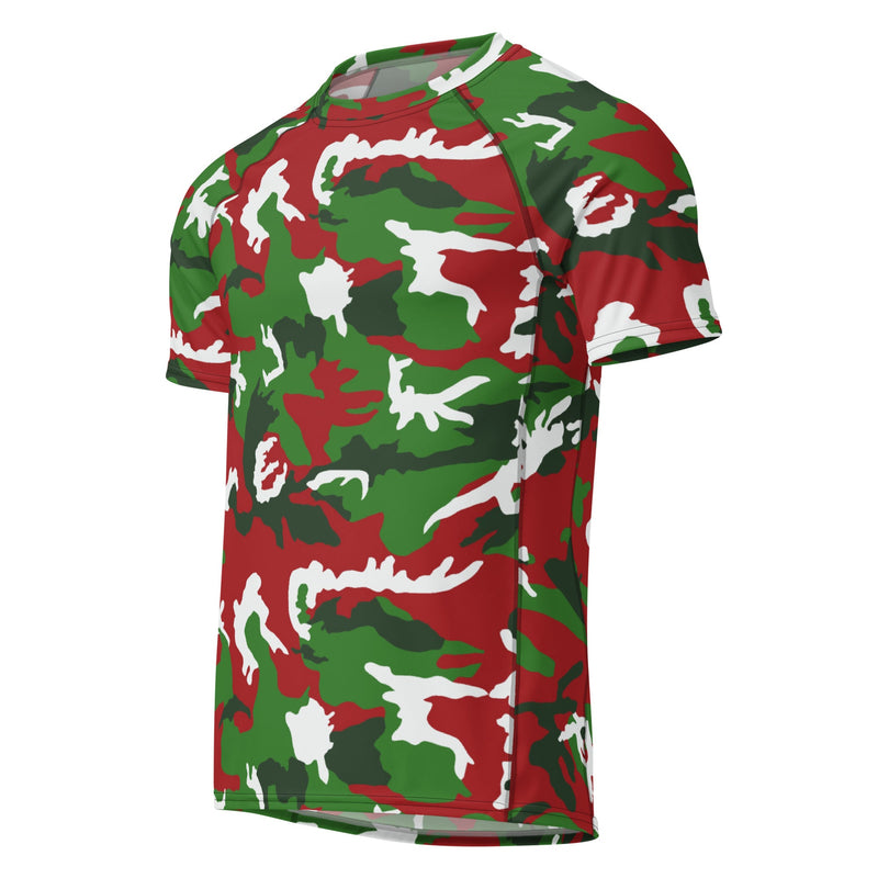 Classic M81 Christmas CAMO Mens Short-Sleeve Rash Guard - SS