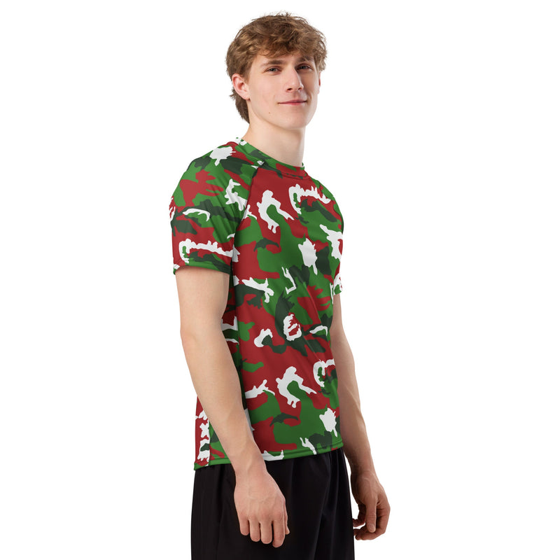 Classic M81 Christmas CAMO Mens Short-Sleeve Rash Guard - SS