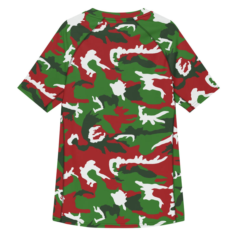 Classic M81 Christmas CAMO Mens Short-Sleeve Rash Guard - SS