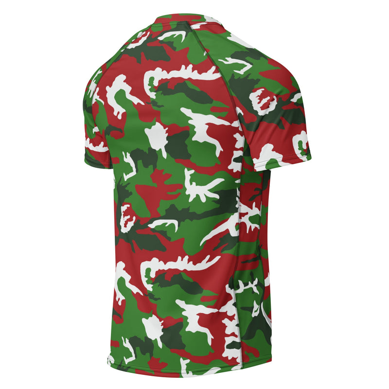 Classic M81 Christmas CAMO Mens Short-Sleeve Rash Guard - SS