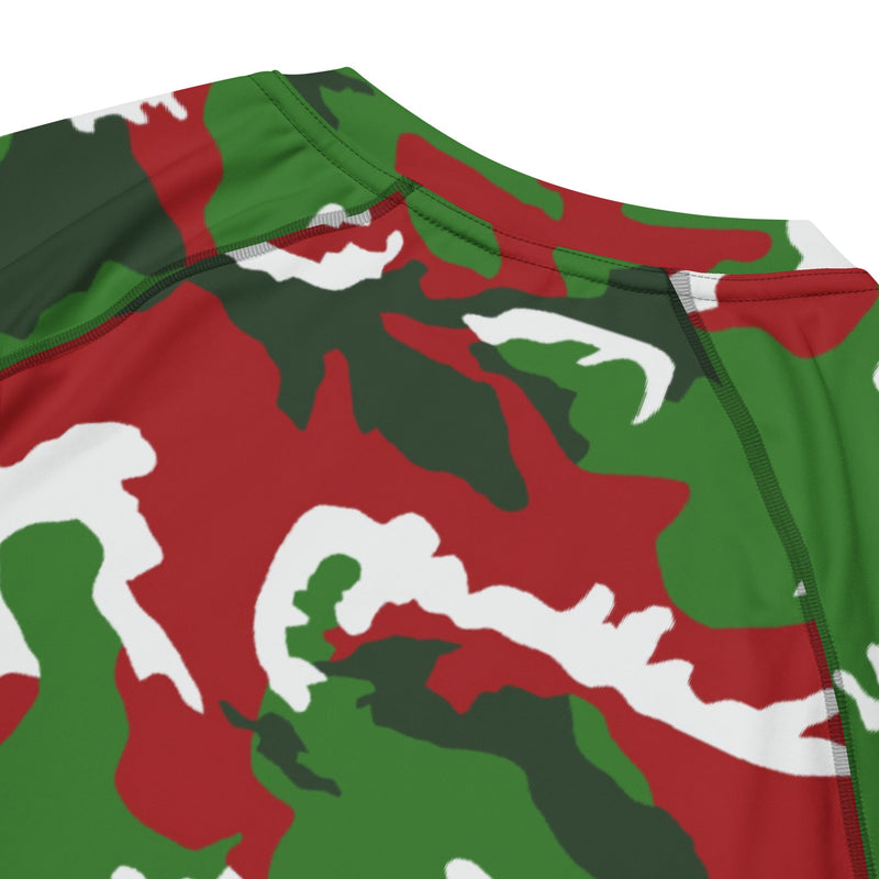 Classic M81 Christmas CAMO Mens Short-Sleeve Rash Guard - SS