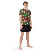 Classic M81 Christmas CAMO Mens Short-Sleeve Rash Guard - SS