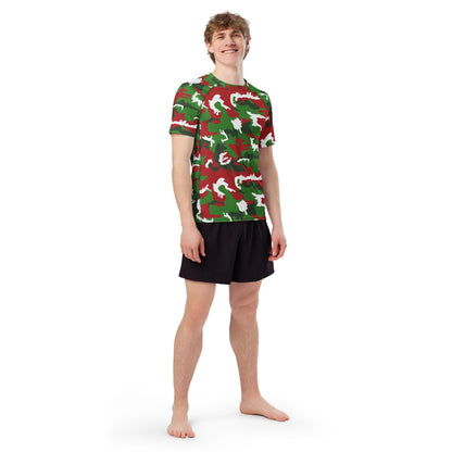 American M81 Christmas CAMO Mens Short-Sleeve Rash Guard - Short-sleeve Guards