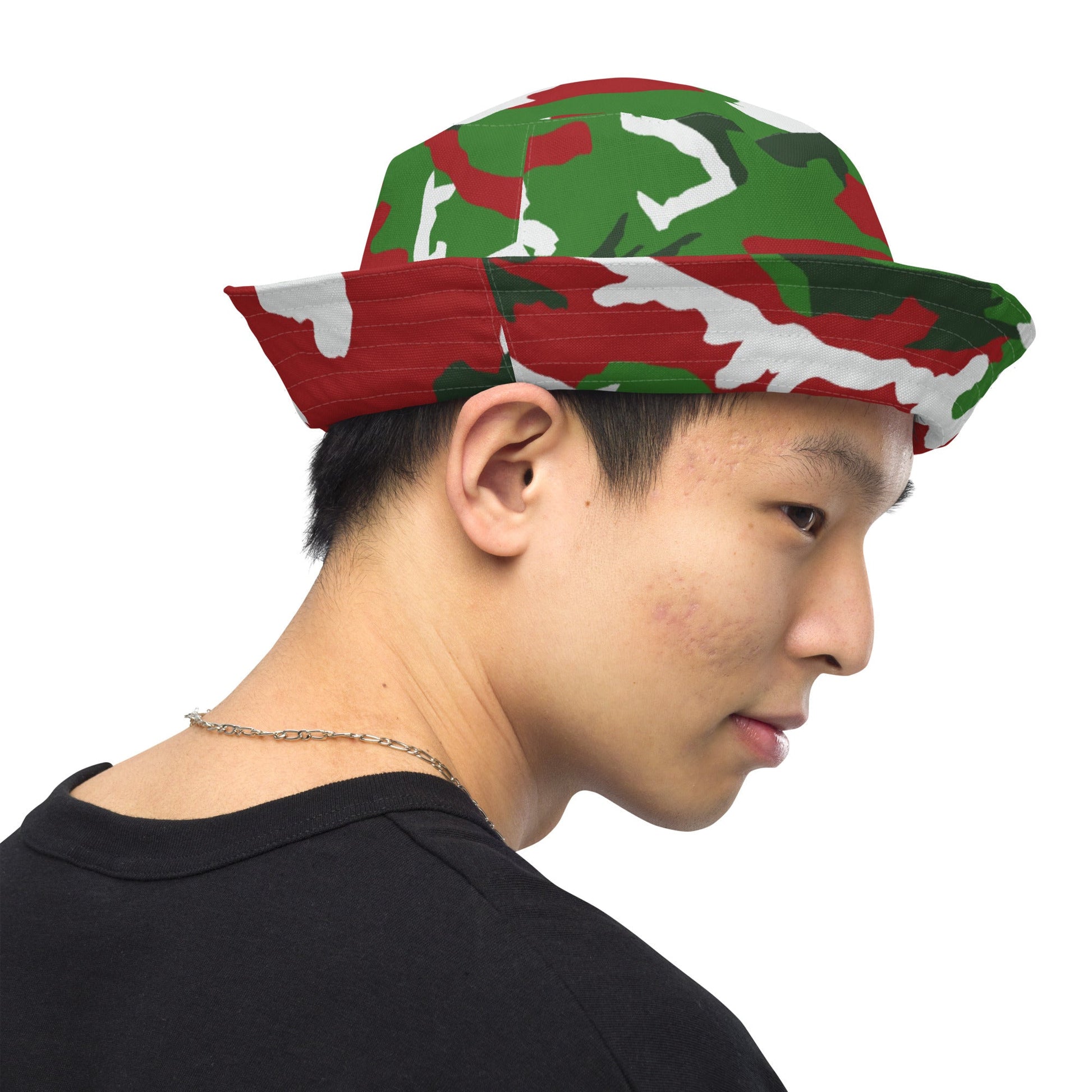 American M81 Christmas CAMO Reversible bucket hat - Bucket Hats