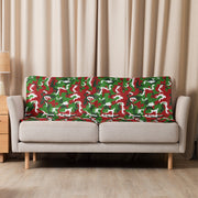 American M81 Christmas CAMO Sherpa Blanket