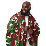 American M81 Christmas CAMO Sherpa Blanket