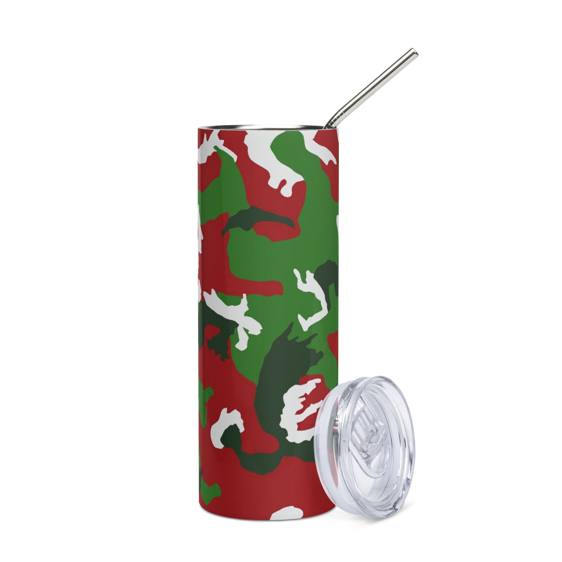 American M81 Christmas CAMO Stainless steel tumbler - Steel Tumblers