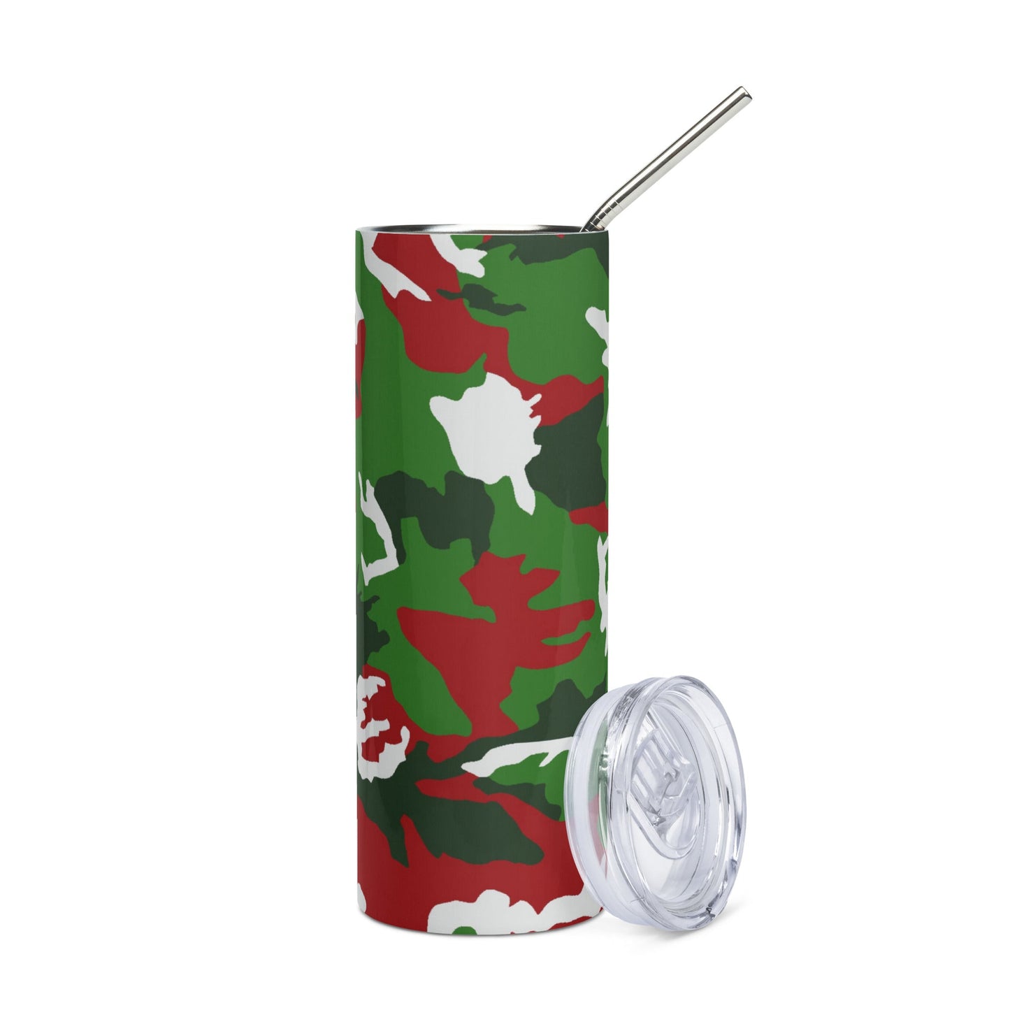 American M81 Christmas CAMO Stainless steel tumbler - Steel Tumblers