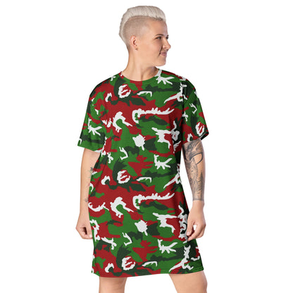 American M81 Christmas CAMO T-shirt dress - 2XS - Womens T-Shirt Dresses