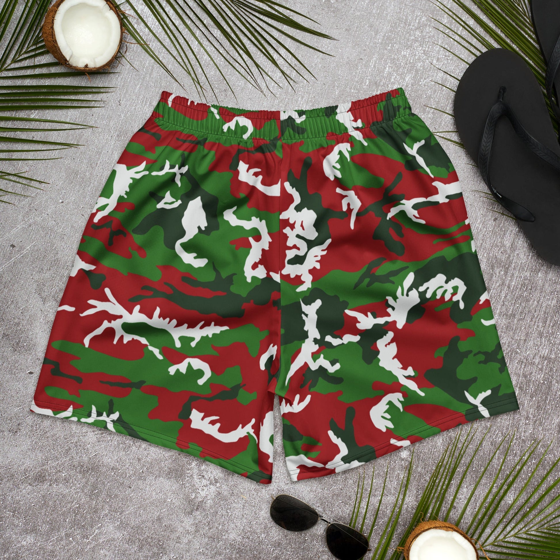 American M81 Christmas CAMO Unisex Athletic Long Shorts
