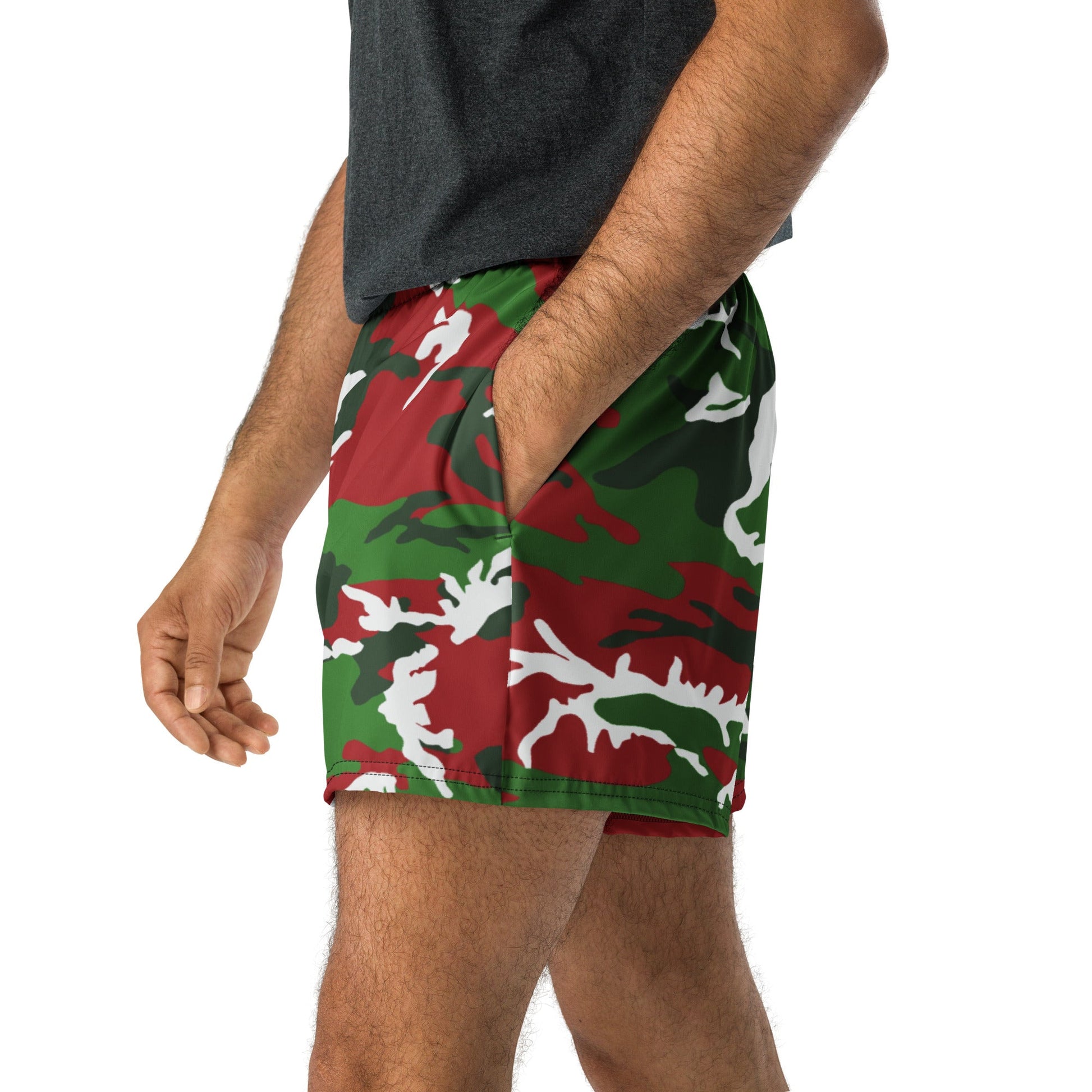 American M81 Christmas CAMO Unisex Athletic Shorts - XS