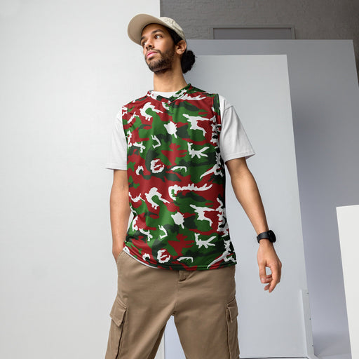 American M81 Christmas CAMO Unisex Basketball Jersey - 2XS