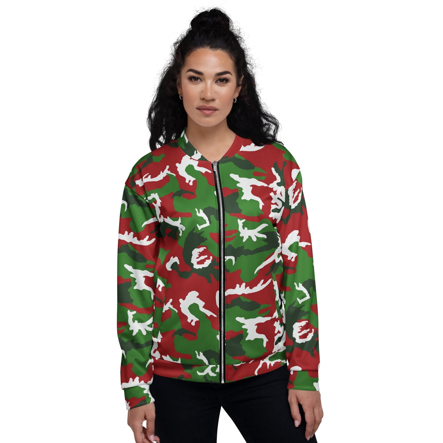 American M81 Christmas CAMO Unisex Bomber Jacket