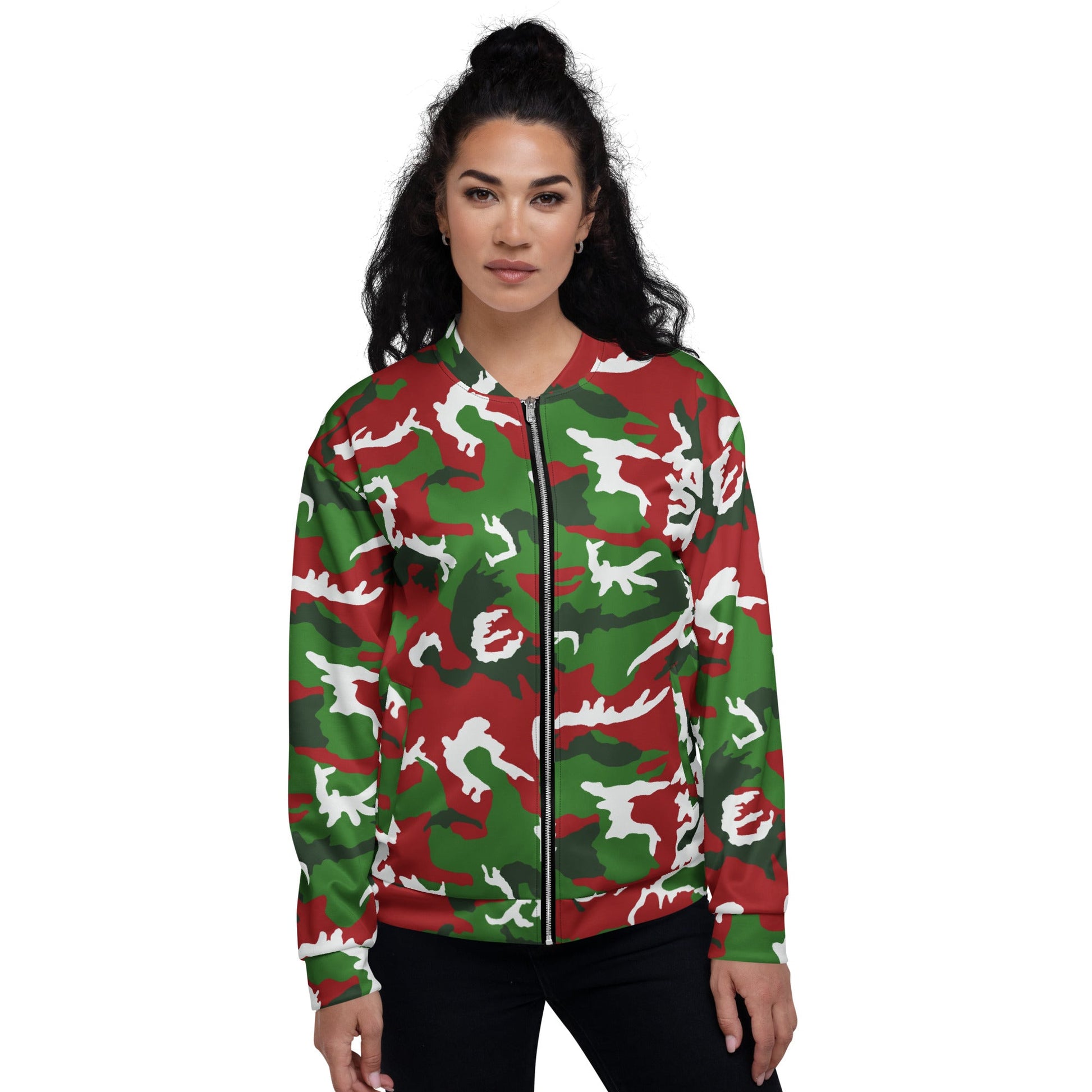 American M81 Christmas CAMO Unisex Bomber Jacket