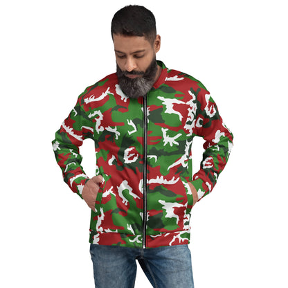 American M81 Christmas CAMO Unisex Bomber Jacket - XS