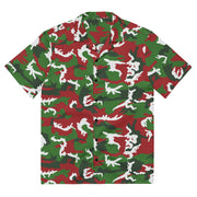 Classic M81 Christmas CAMO Unisex Short-Sleeve Button Shirt - 2XS - Button-Up