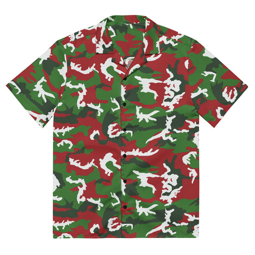 Classic M81 Christmas CAMO Unisex Short-Sleeve Button Shirt - 2XS - Button-Up