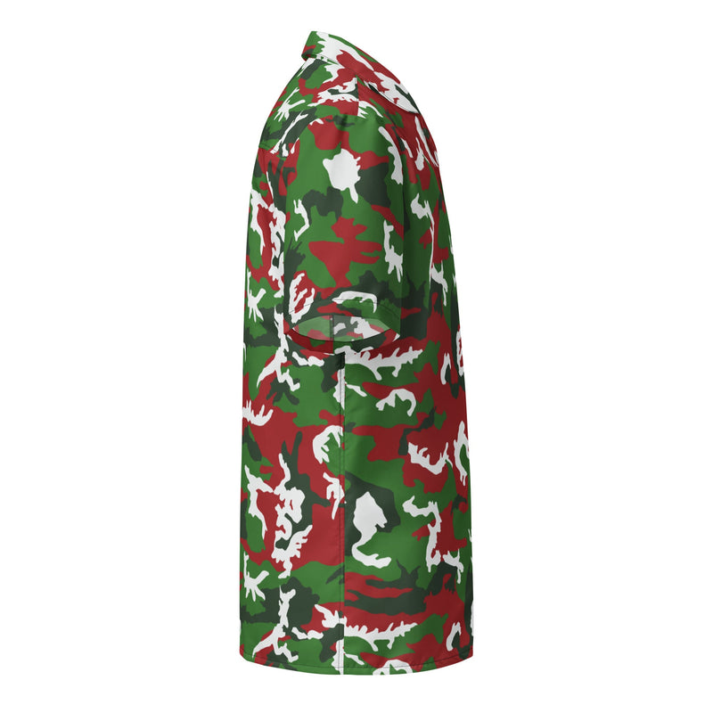 Classic M81 Christmas CAMO Unisex Short-Sleeve Button Shirt - Button-Up