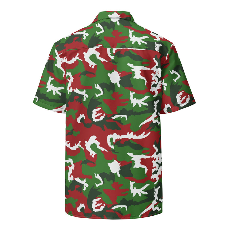 Classic M81 Christmas CAMO Unisex Short-Sleeve Button Shirt - Button-Up