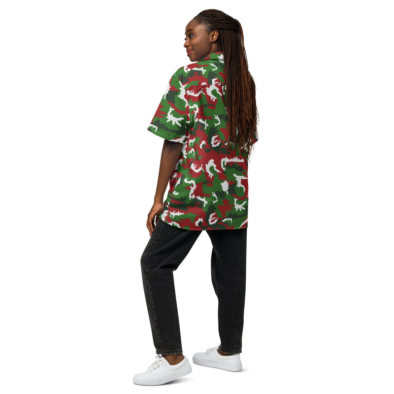 Classic M81 Christmas CAMO Unisex Short-Sleeve Button Shirt - Button-Up