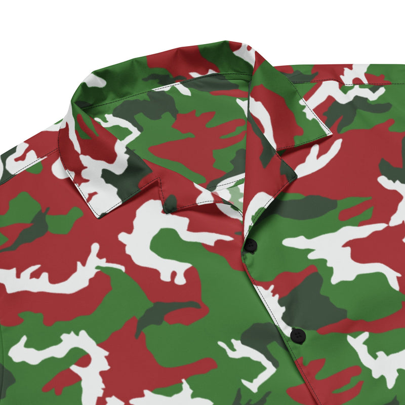 Classic M81 Christmas CAMO Unisex Short-Sleeve Button Shirt - Button-Up